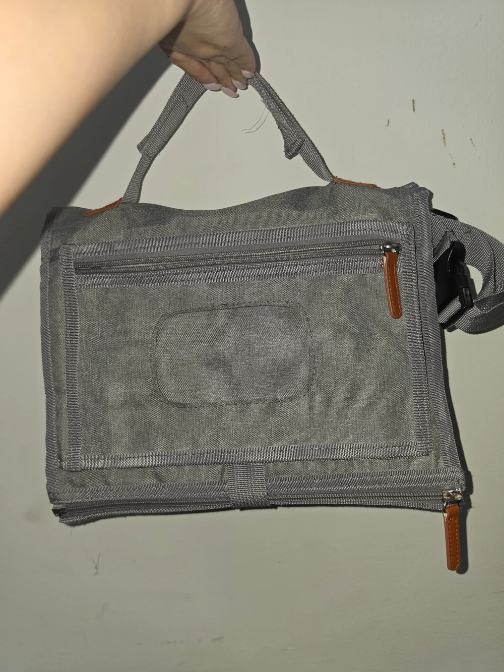 Alatino Gray Portable Diaper Pad